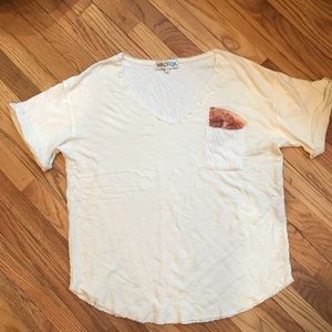 Wildfox pizza pocket oversized tee